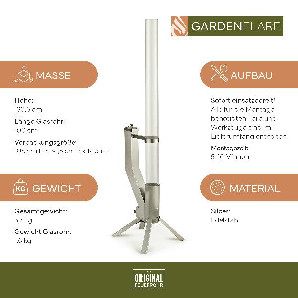 Gardenflare Feuerrohr