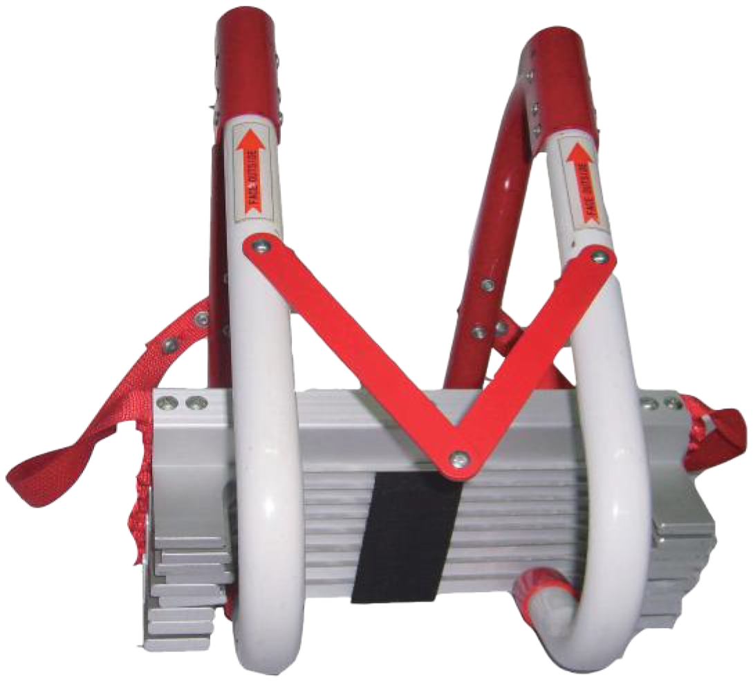 Rettungsleiter, Fluchtleiter | 7,5m Aluminium-Trittstufen – Fire Max