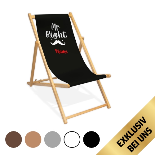 Liegestuhl | personalisierbar - MR. RIGHT
