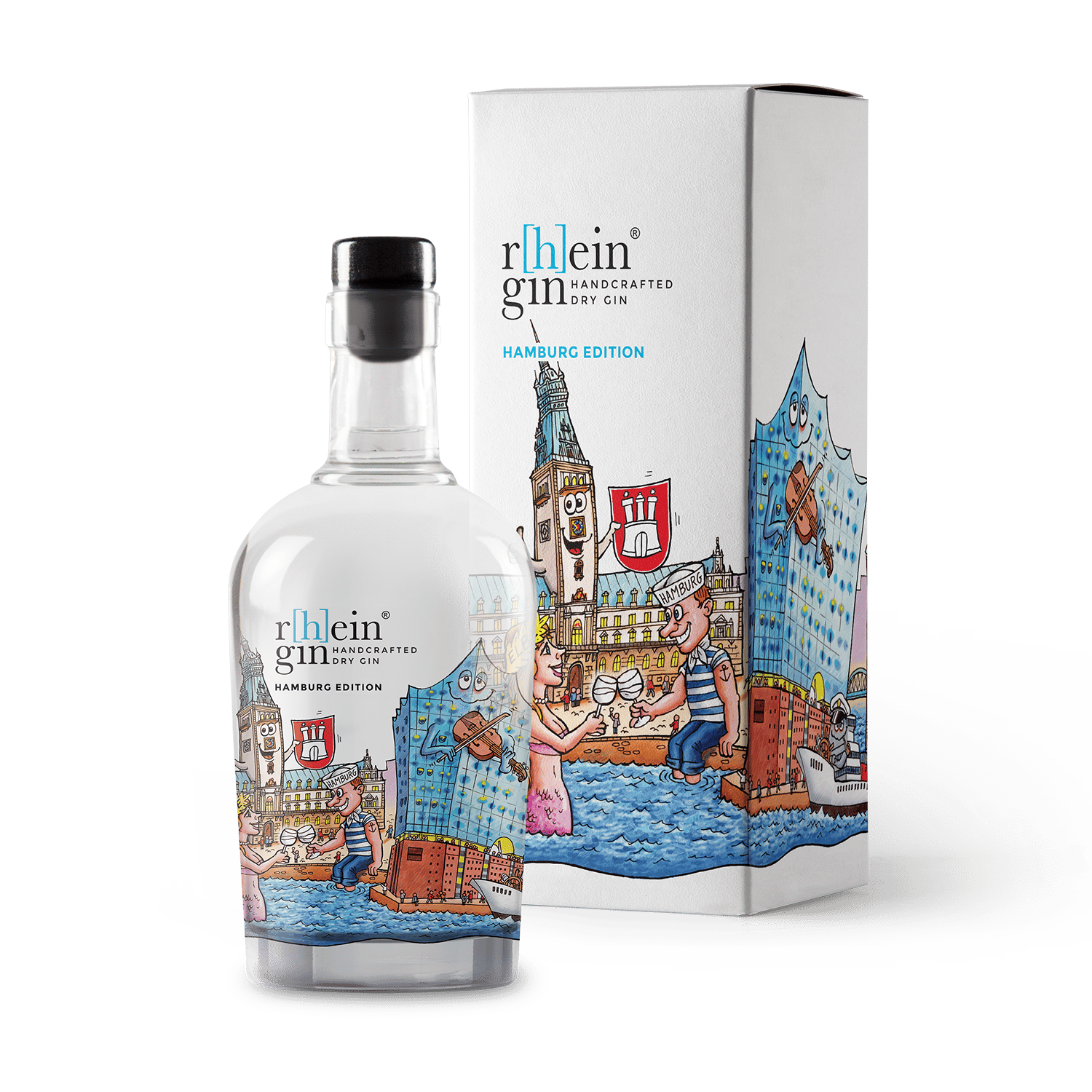 Handcrafted Dry Gin - r[h]eingin - Tilly Hamburg Edition