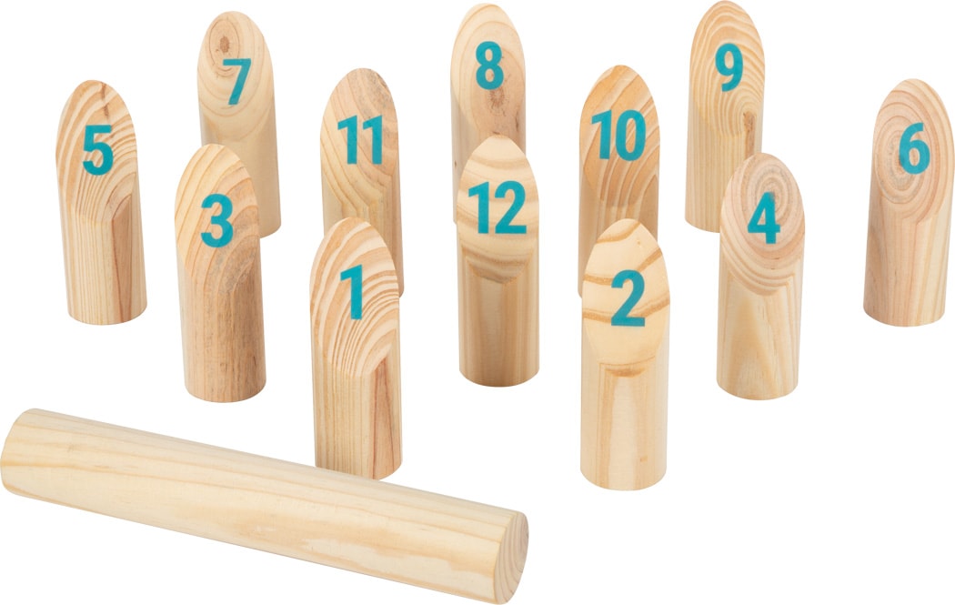 Wikingerspiel Kubb mit Zahlen Active