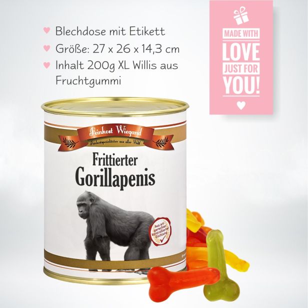 Frittierter Gorillapenis aus der Dose