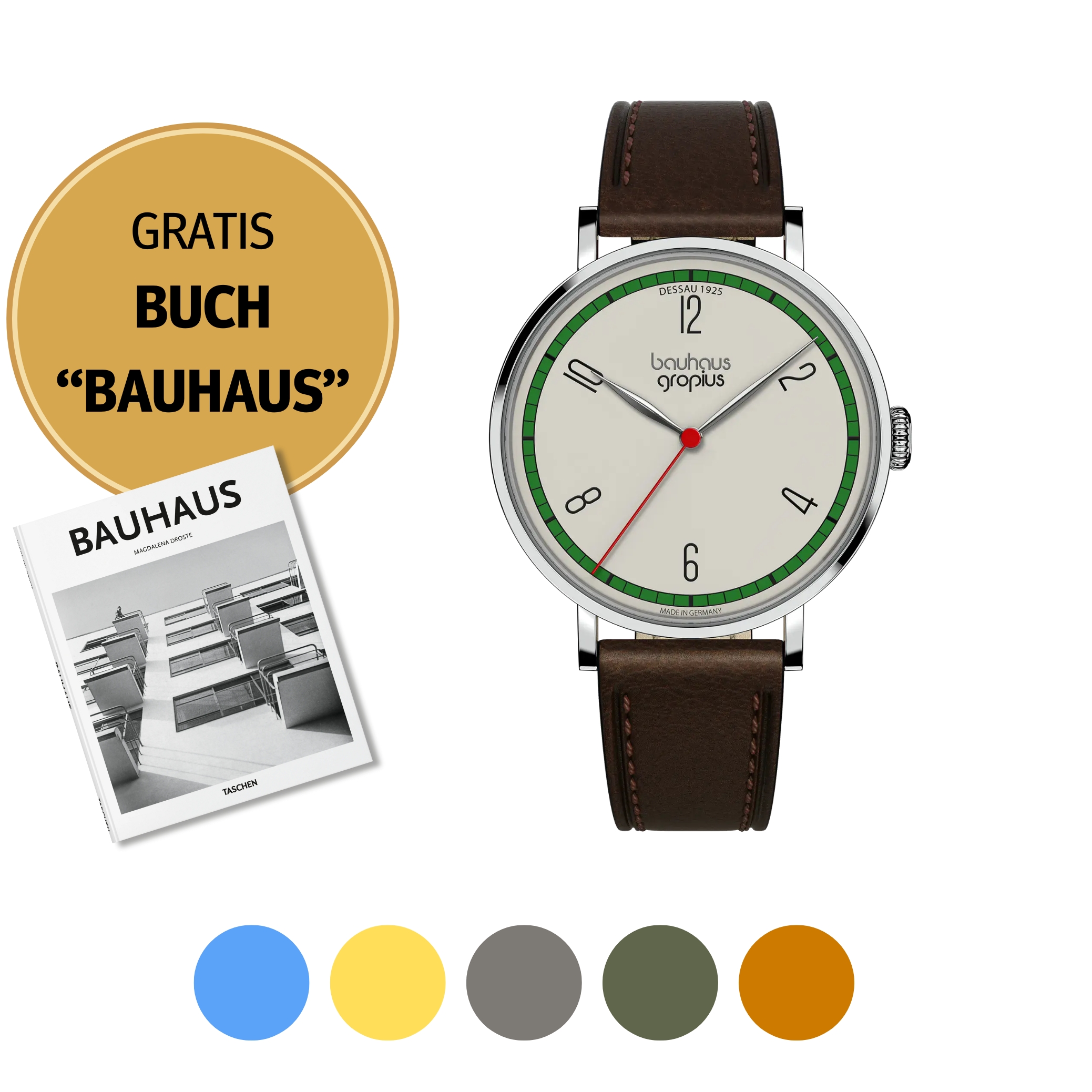 Armbanduhr | white | Dessau – Walter Gropius (1925)