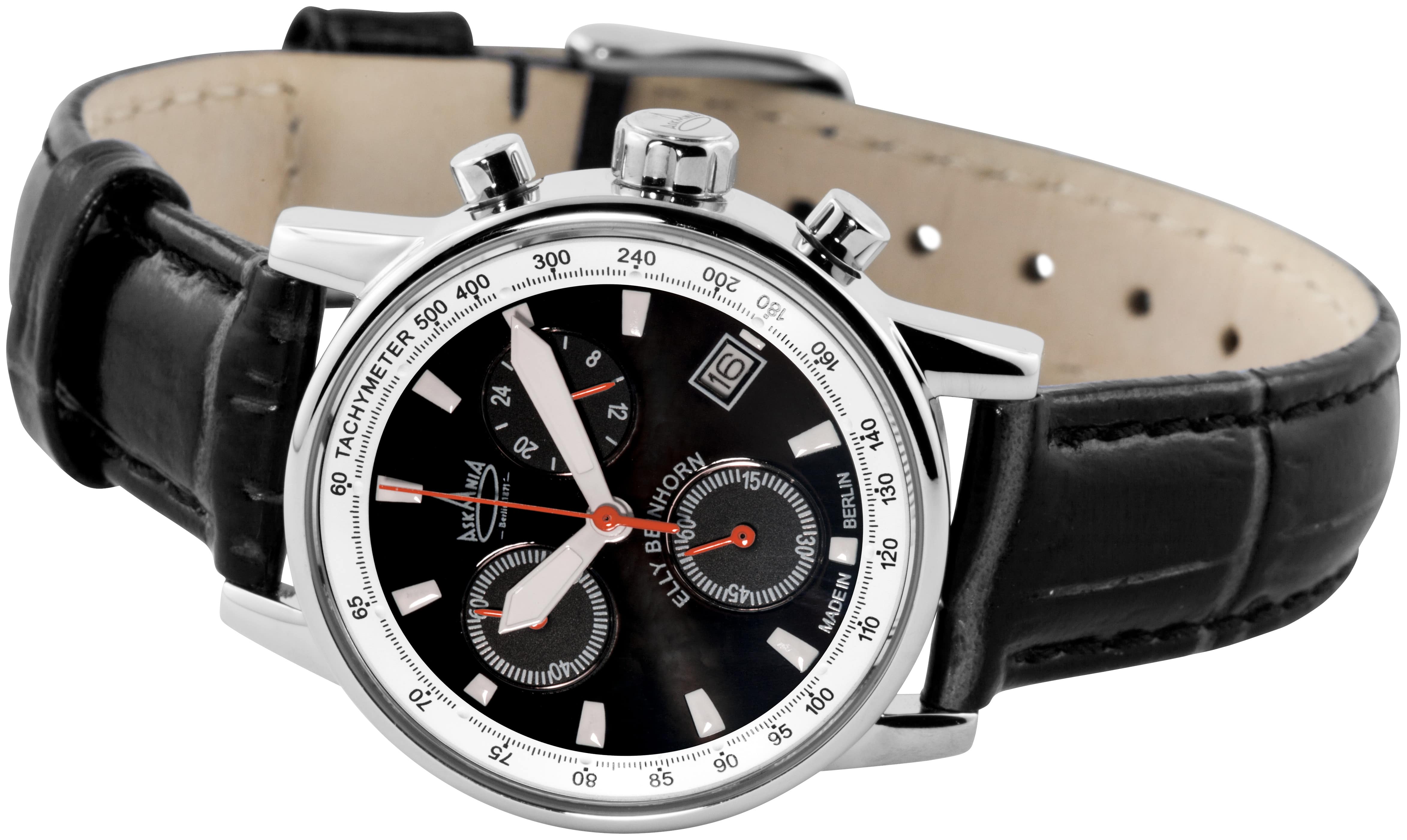 Armbanduhr - ASKANIA ELLY BEINHORN Chronograph schwarz