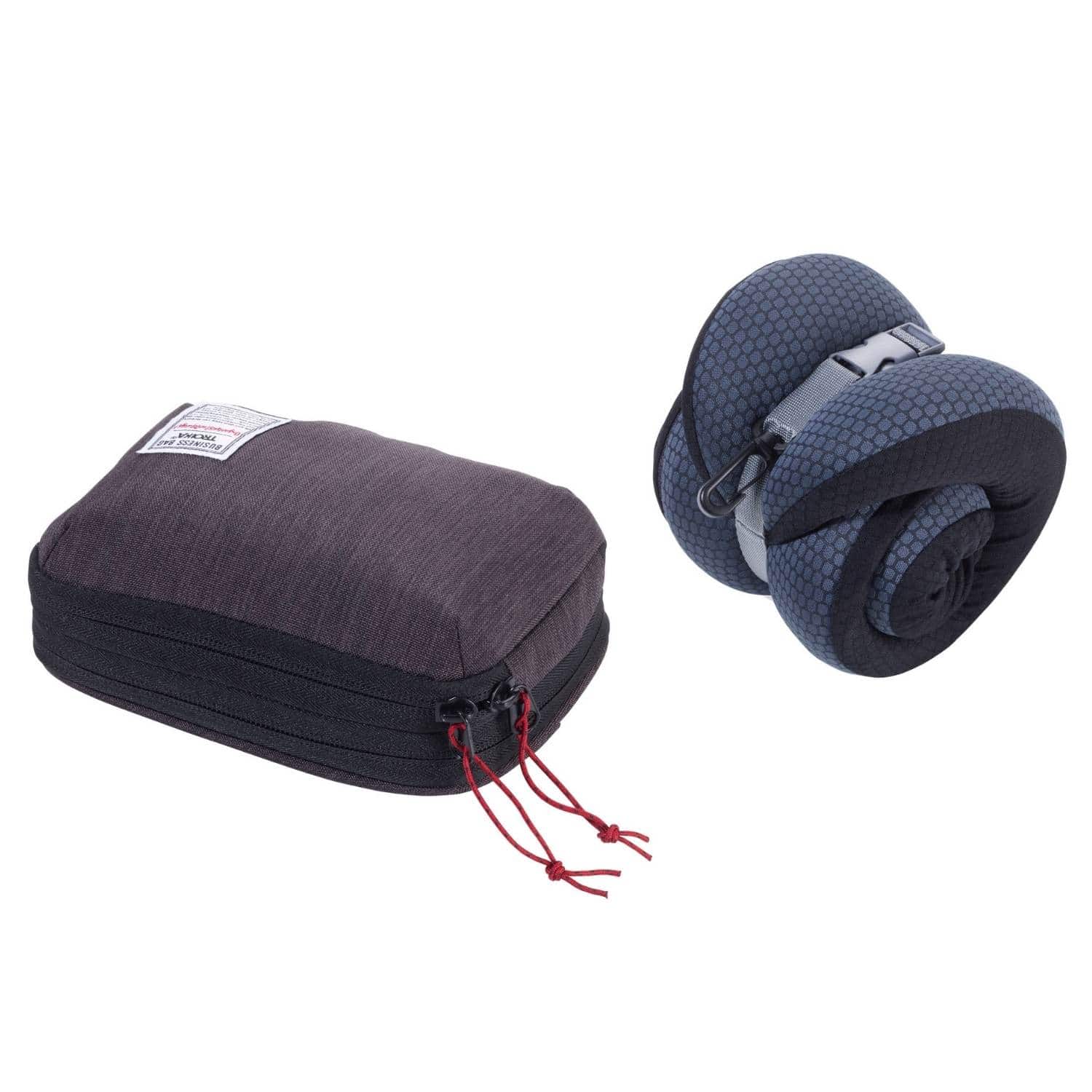 Nackenkissen in Kompressions-Tasche Memory Foam