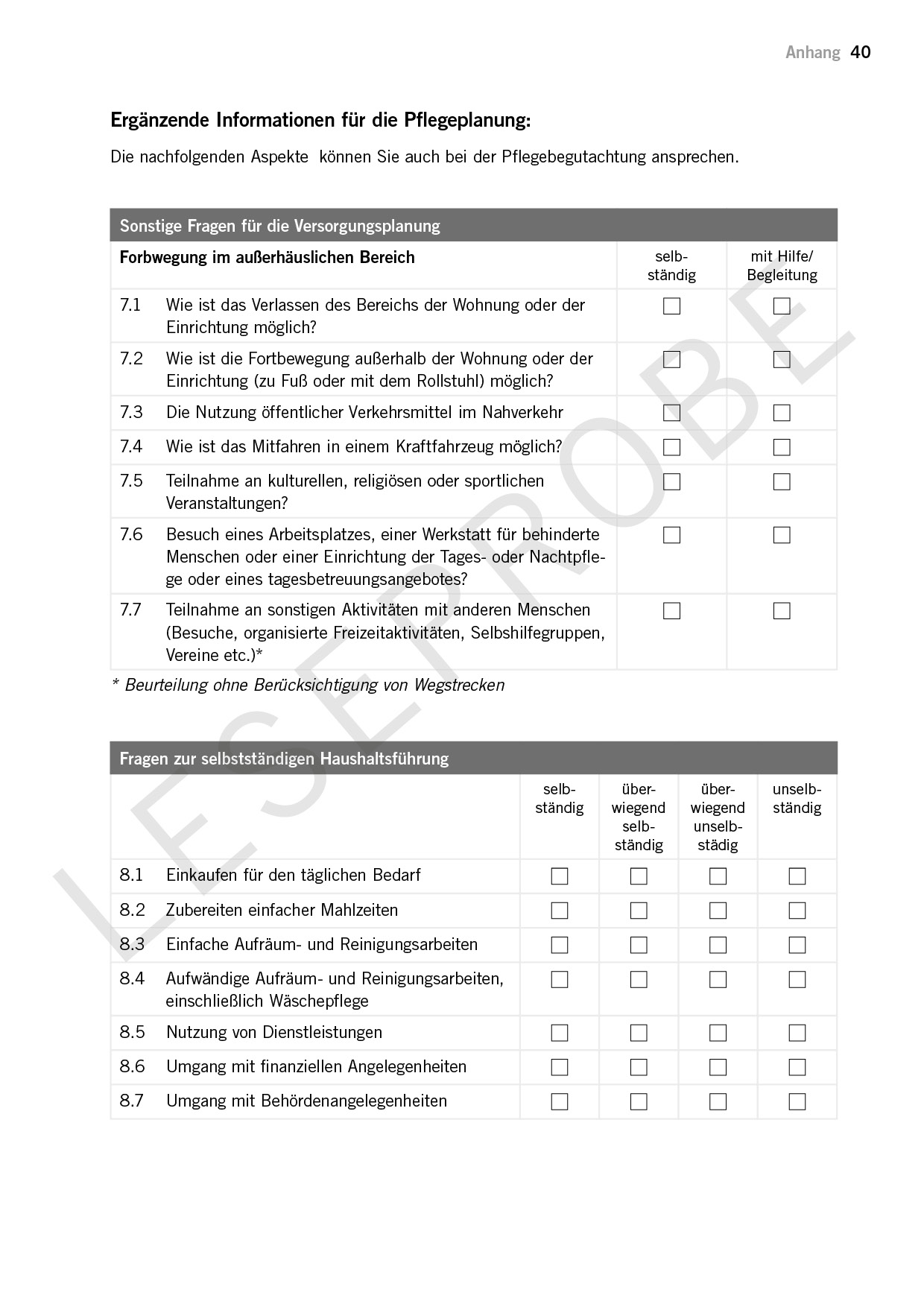 Pflege-geregelt! Kompaktes Pflege-ABC