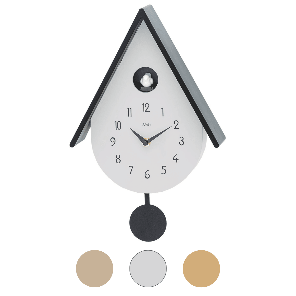 Pendelwanduhr mit Vogelmelodie