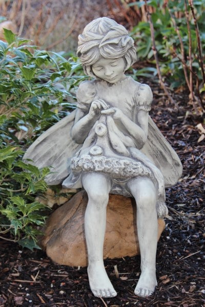 Gartenskulptur Flower Fairy Rainfarn