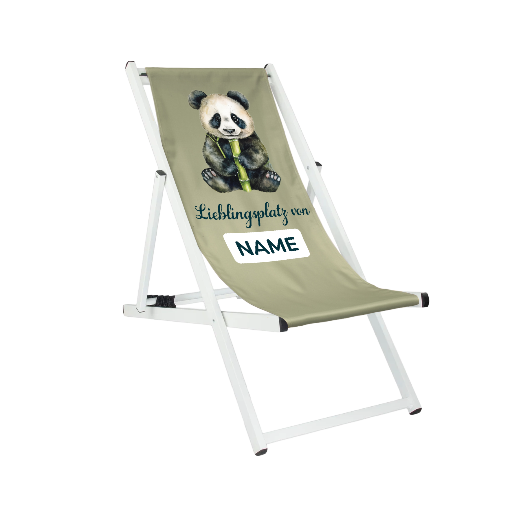 Liegestuhl | personalisierbar - Panda