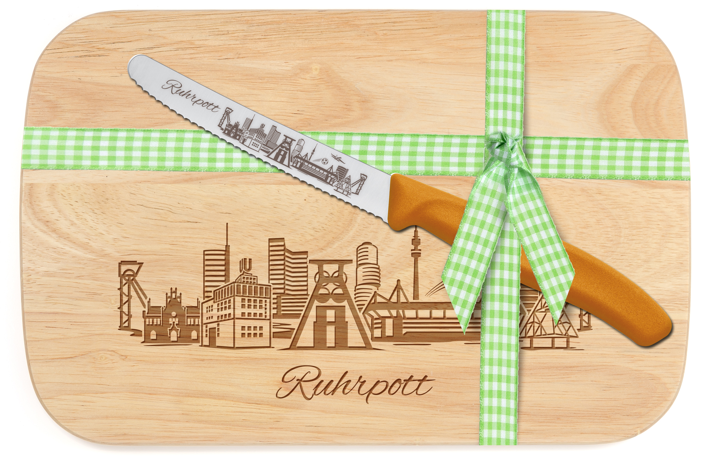 "Ruhrpott-Brotzeit" grosses 2tlg.-Set inkl. Brotzeitmesser