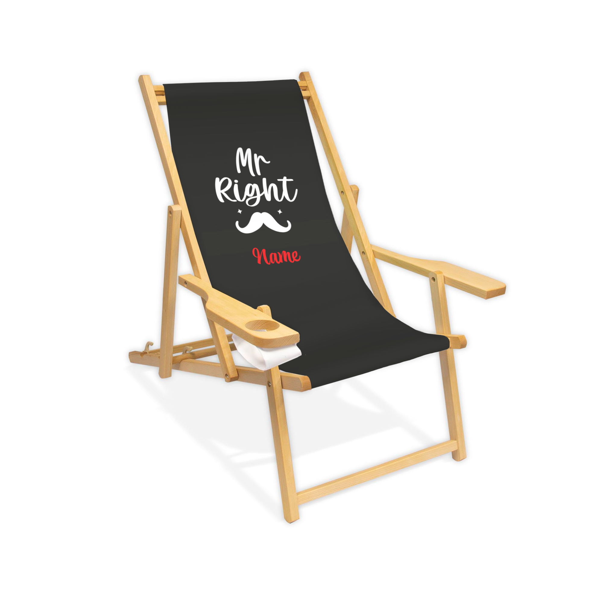 Liegestuhl | personalisierbar - MR. RIGHT