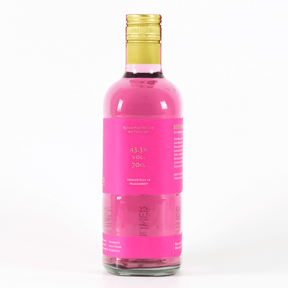 Pink Dry Gin Set mit Jutebeutel – Berliner Brandstifter