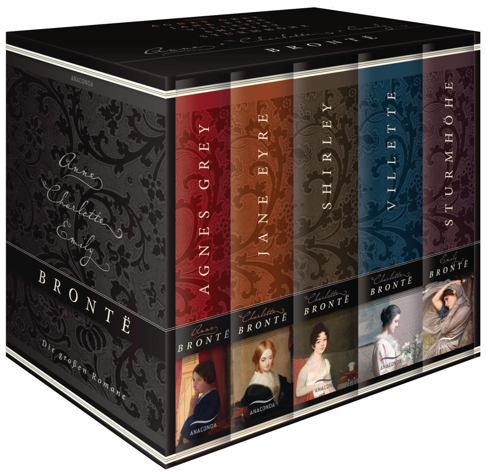 Die großen Romane der Brontë-Schwestern | 5 Bände im Schuber